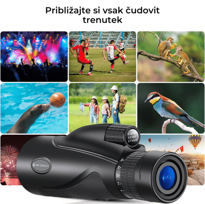 K&F Concept 8-32 x 50 HD Monocular Telescope – Tvoj ključ do osupljivih razgledov - slika 3