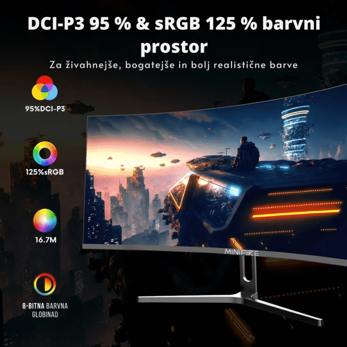 Minifire MFG32C3Q – 32″ Curved WQHD 180 Hz Gaming Monitor - slika 4
