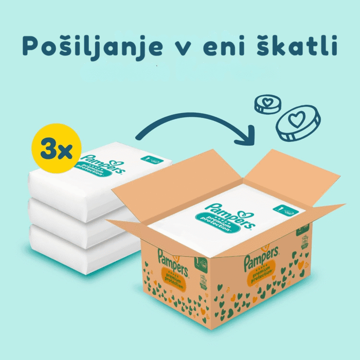 Pampers Premium Protection Sensitive – PREMIUM plenice za občutljivo kožo (180 kosov) - slika 4