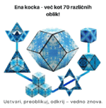 Magnetna preoblikovalna kocka Blue Planet – 70 oblik v eni igrački - slika 3