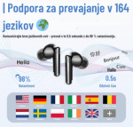 Pametne brezžične slušalke z AI prevajalnikom – 164 jezikov v realnem času - slika 3