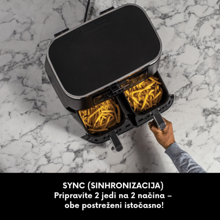 Ninja Dual Zone Air Fryer AF300EU – cvrtnik na vroč zrak z dvema predaloma (7,6 L, 6 funkcij) - slika 5