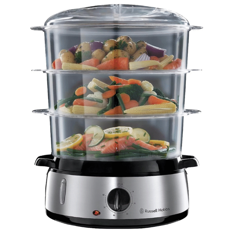 parni kuhalnik s tremi posodami Russell Hobbs