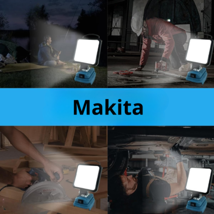 Akumulatorska LED delovna svetilka za Makita 18V baterije, 48 W