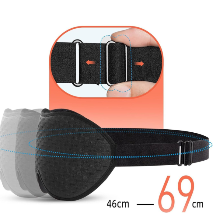 INNELO spalna maska za oči 2 kosa 3D - slika 4
