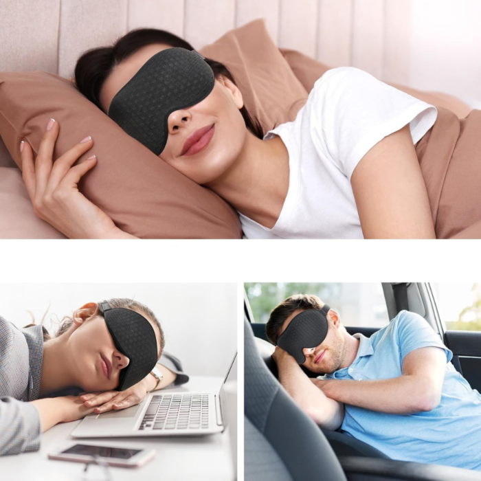 INNELO spalna maska za oči 2 kosa 3D - slika 2