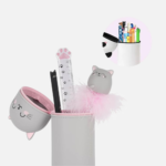 Kawaii 2-v-1 silikonska peresnica in stojalo za pisala - slika 3