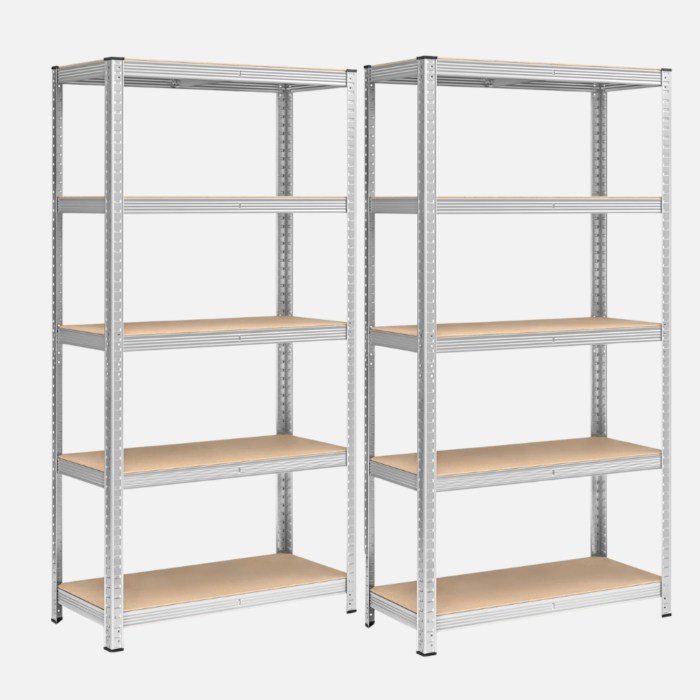 Kovinski regal za garažo 180 × 90 × 40 cm – set 2 - slika 4