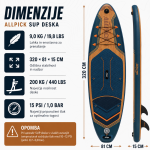 Univerzalni SUP komplet 320 cm – do 200 kg (104) - slika 5