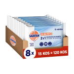 120 kos - Sagrotan 2-v-1 dezinfekcijski robčki