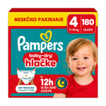180 kos - Pampers Baby-Dry Pants plenice hlačke št. 4 (9–15 kg)