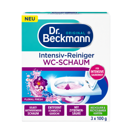3 x 100 g - Dr. Beckmann intenzivna čistilna pena za WC