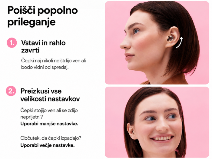 Festivalni Hi-Fi čepki za zaščito sluha – 17 dB - slika 2