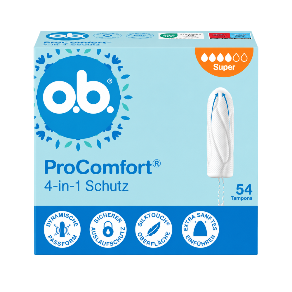 o.b. ProComfort Super tamponi – 54 kosov(1) o.b. ProComfort Super tamponi – 54 kosov - slika 1