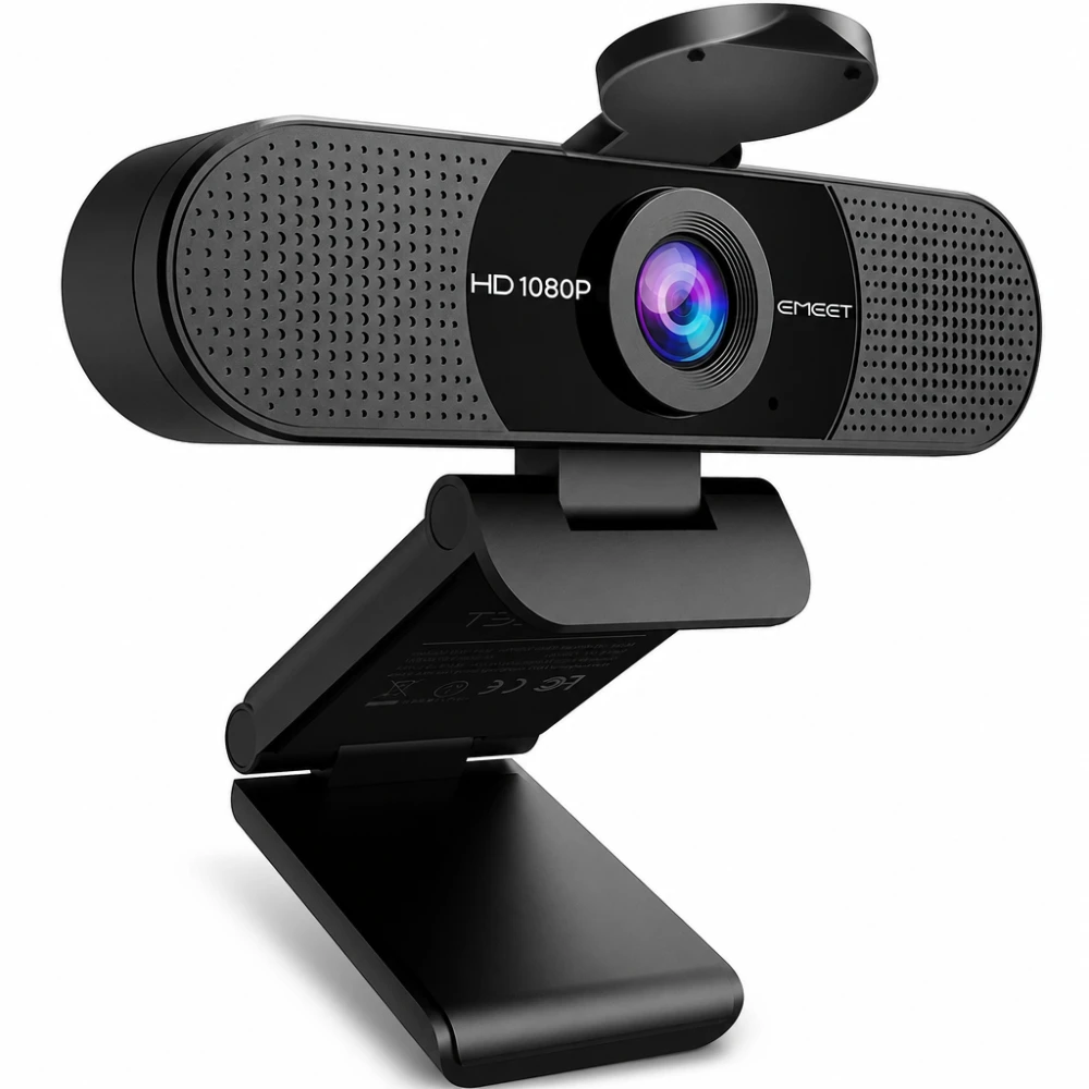 eMeet Full HD spletna kamera C960 1080P s pokrovčkom leče in dvema mikrofonoma