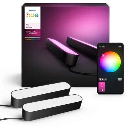 Philips Hue Play Lightbar dvojni set, črna pametna svetlobna palica