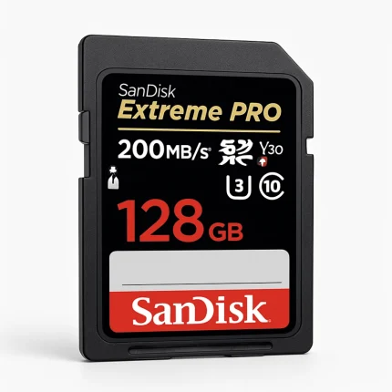SanDisk Extreme PRO SDXC UHS-I spominska kartica 128GB (V30, 200 MB/s, U3, 4K UHD)