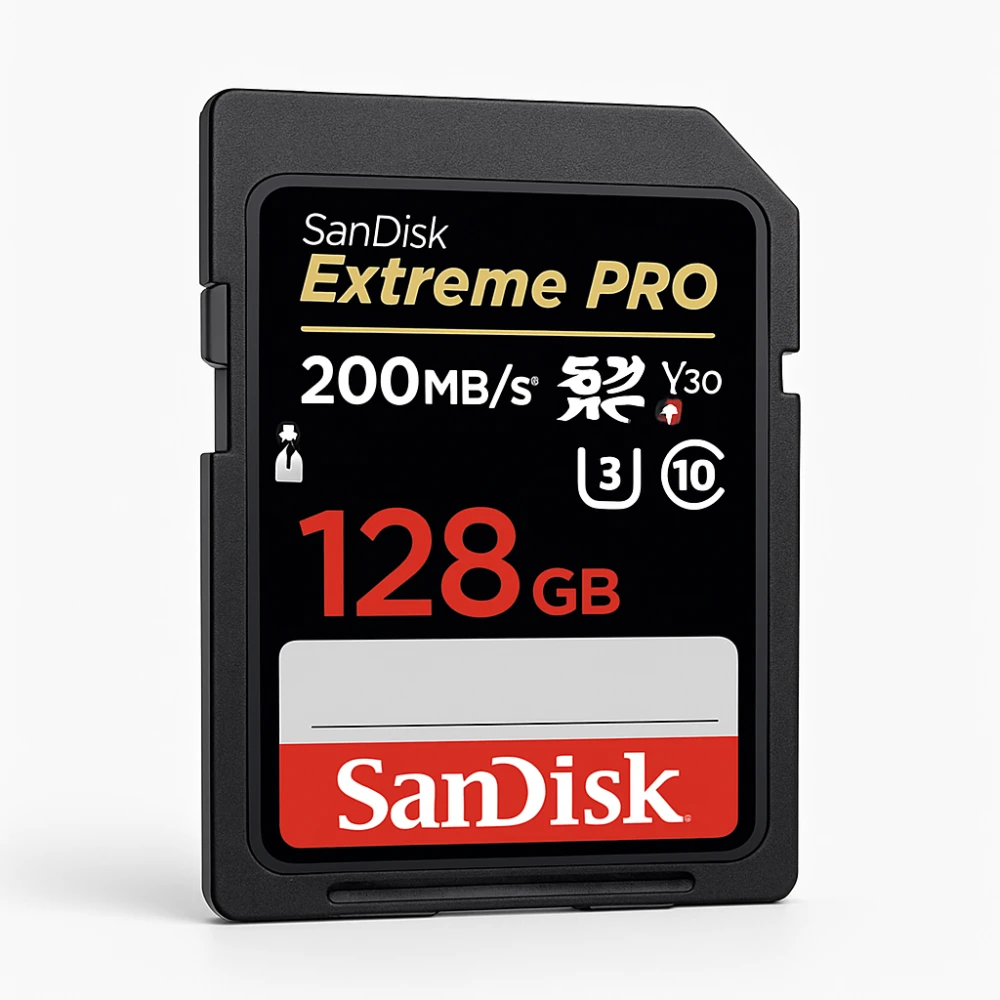 SanDisk Extreme PRO SDXC UHS-I spominska kartica 128GB (V30, 200 MB/s, U3, 4K UHD)