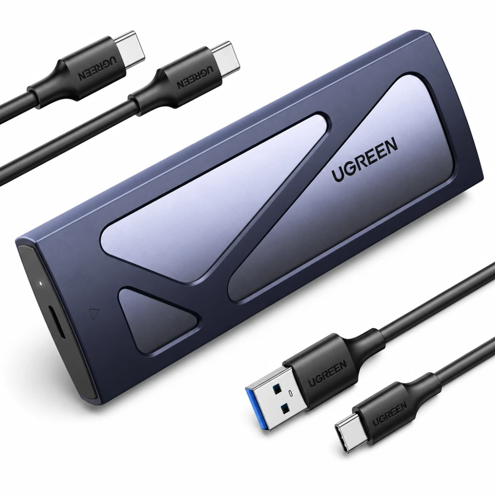 UGREEN NVMe M.2 USB 3.2 SSD ohišje adapter s hladilno blazinico