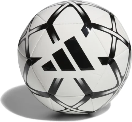 Nogometna žoga adidas Starlancer Club, bela in črna, velikost 5