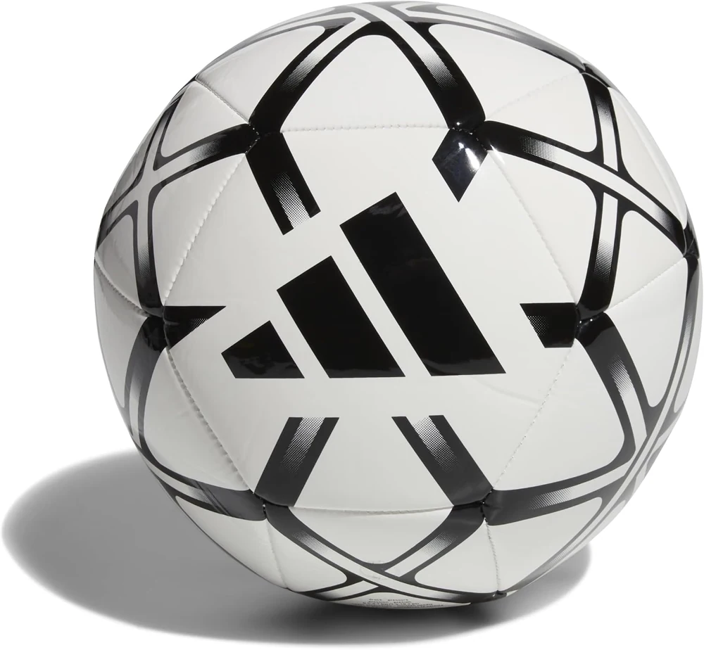 Nogometna žoga adidas Starlancer Club, bela in črna, velikost 5