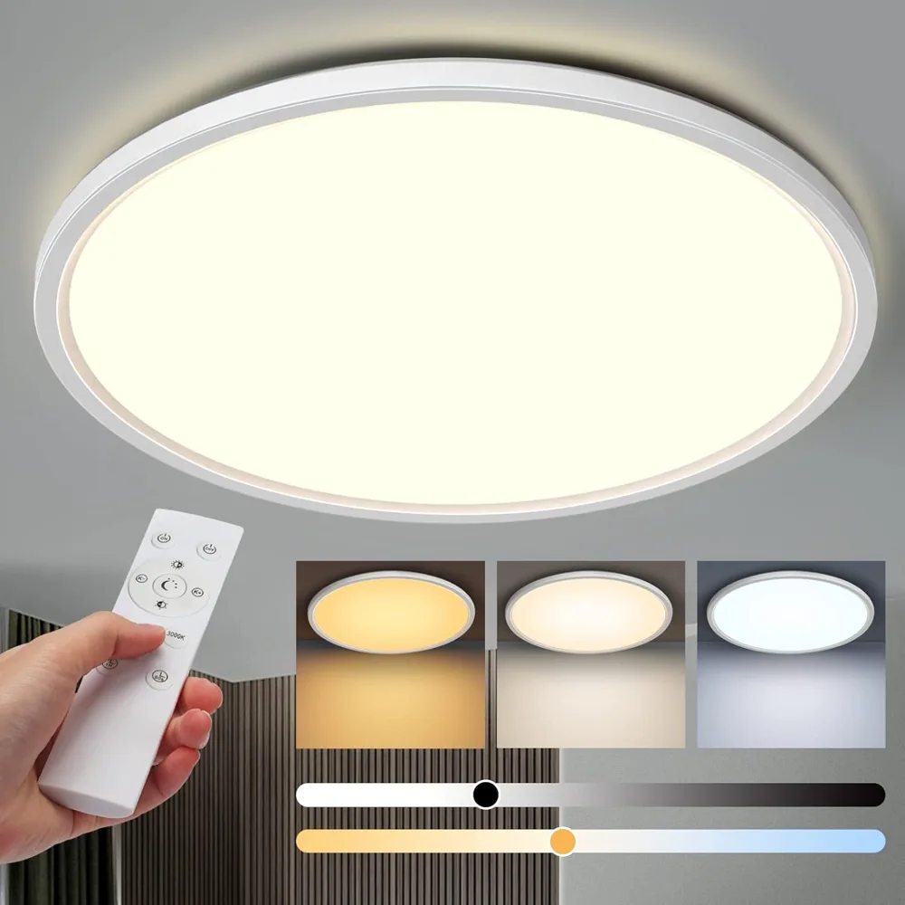 Aisutha LED stropna svetilka z daljincem, 24 W, 30 cm