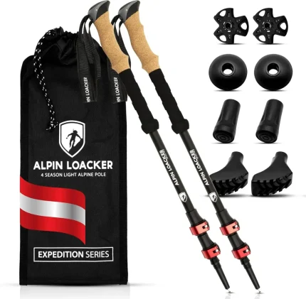 ALPIN LOACKER teleskopski pohodniški palici, aluminij