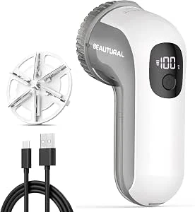 BEAUTURAL polnilni odstranjevalec muck z LED-zaslonom in 3 hitrostmi