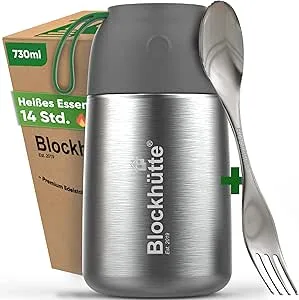 Blockhütte izolirana posoda za hrano, 730 ml, srebrna