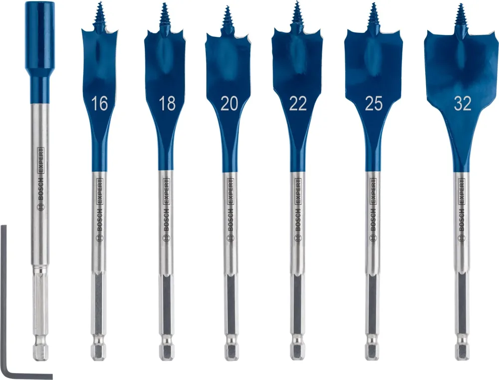 Bosch EXPERT Self Cut Speed ploščati svedri, 7-delni komplet