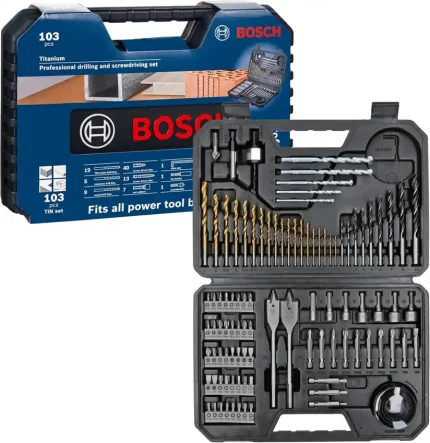 Bosch Professional Titanium Box svedri in nastavki, 103 deli