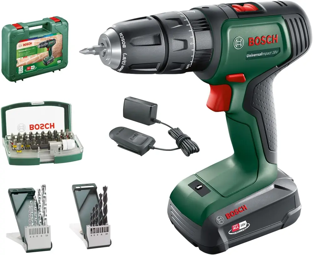 Bosch UniversalImpact 18V udarni vrtalni vijačnik, komplet