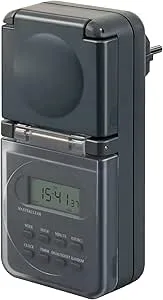 Brennenstuhl digitalno tedensko časovno stikalo IP44, antracitno
