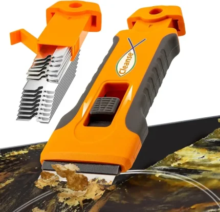 Cleanse strgalo za kuhalno ploščo, oranžno-sivo