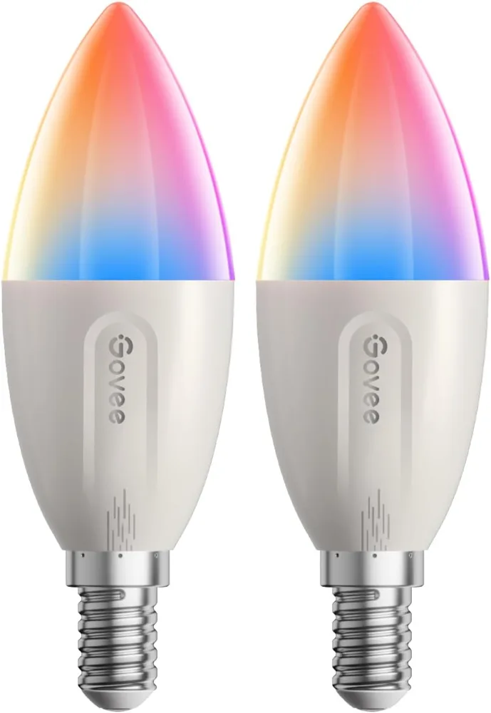 Govee pametni LED žarnici E14 RGBWW, 450 lm, 2 kosa