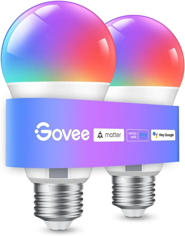 Govee pametni LED žarnici E27 RGBWW, 800 lm, 2 kosa