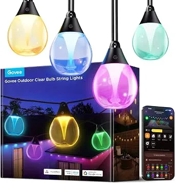 Govee H7025 pametna zunanja LED-veriga RGBWIC, 15 m