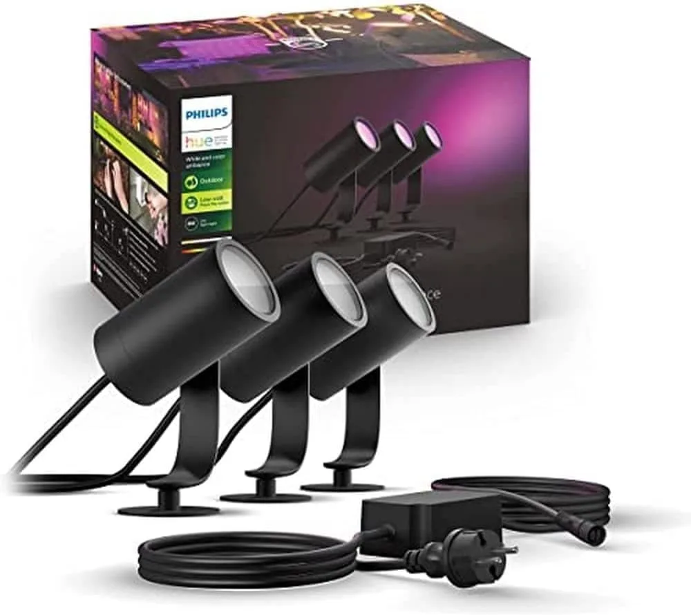 Philips Hue Lily pametni vrtni reflektorji, osnovni komplet, 3 kosi