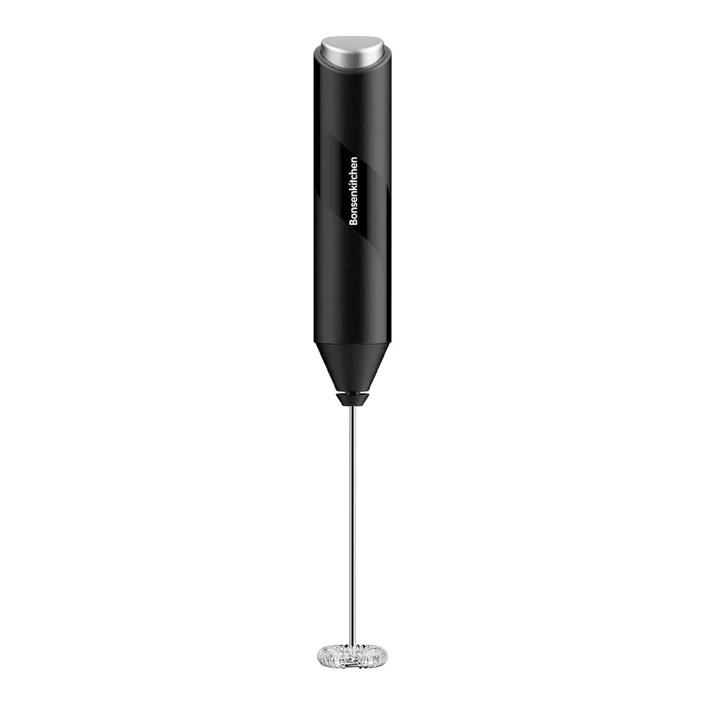 Bonsenkitchen ročni penilnik mleka, črn