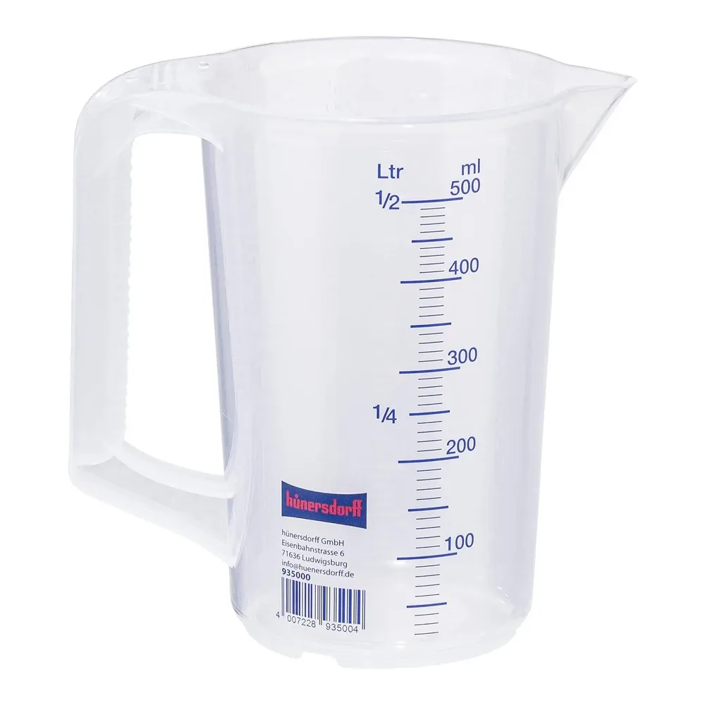 hünersdorff 935000 merilni vrč 500 ml z modro skalo