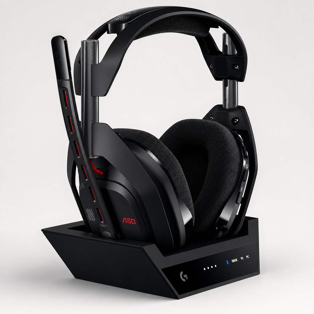 Logitech G Astro A50 brezžične gaming slušalke z bazno postajo