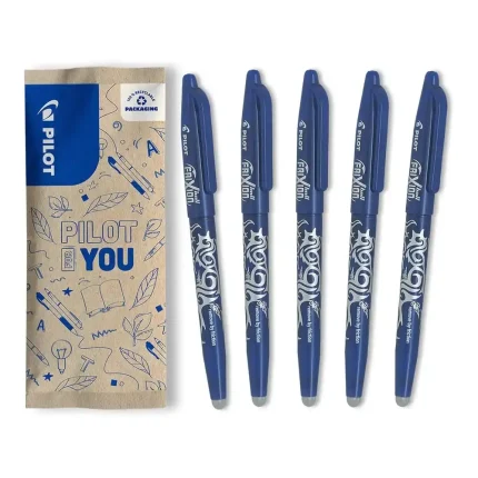 PILOT FriXion Ball 0.7 izbrisljiva gel pisala, modra, 5 kosov