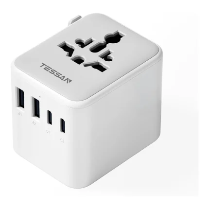 TESSAN univerzalni potovalni adapter z USB priključki