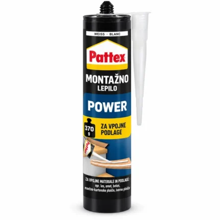 Pattex Montage Power montažno lepilo, belo, 370 g