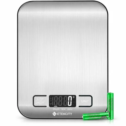 Etekcity digitalna kuhinjska tehtnica, 5 kg, srebrna