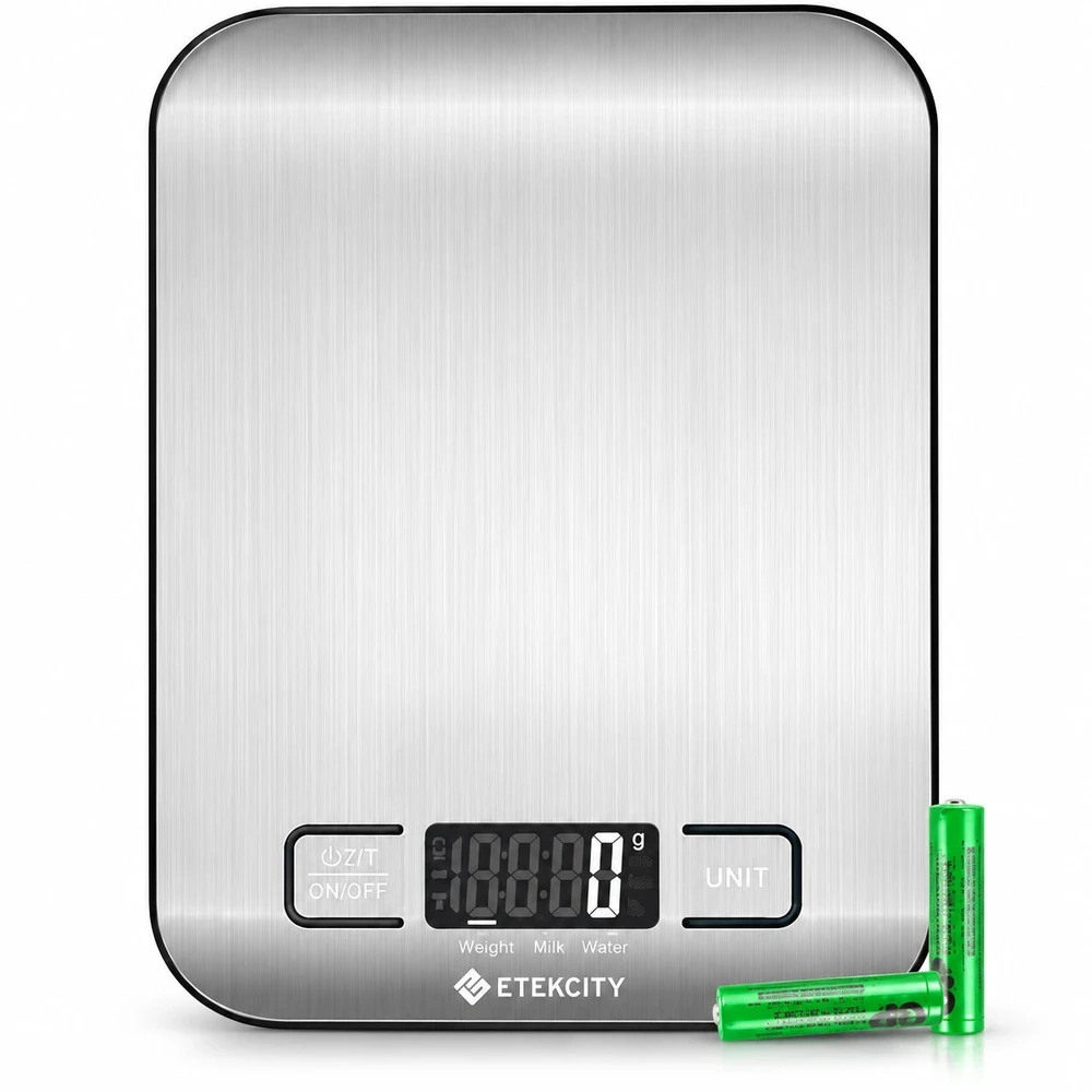 Etekcity digitalna kuhinjska tehtnica, 5 kg, srebrna