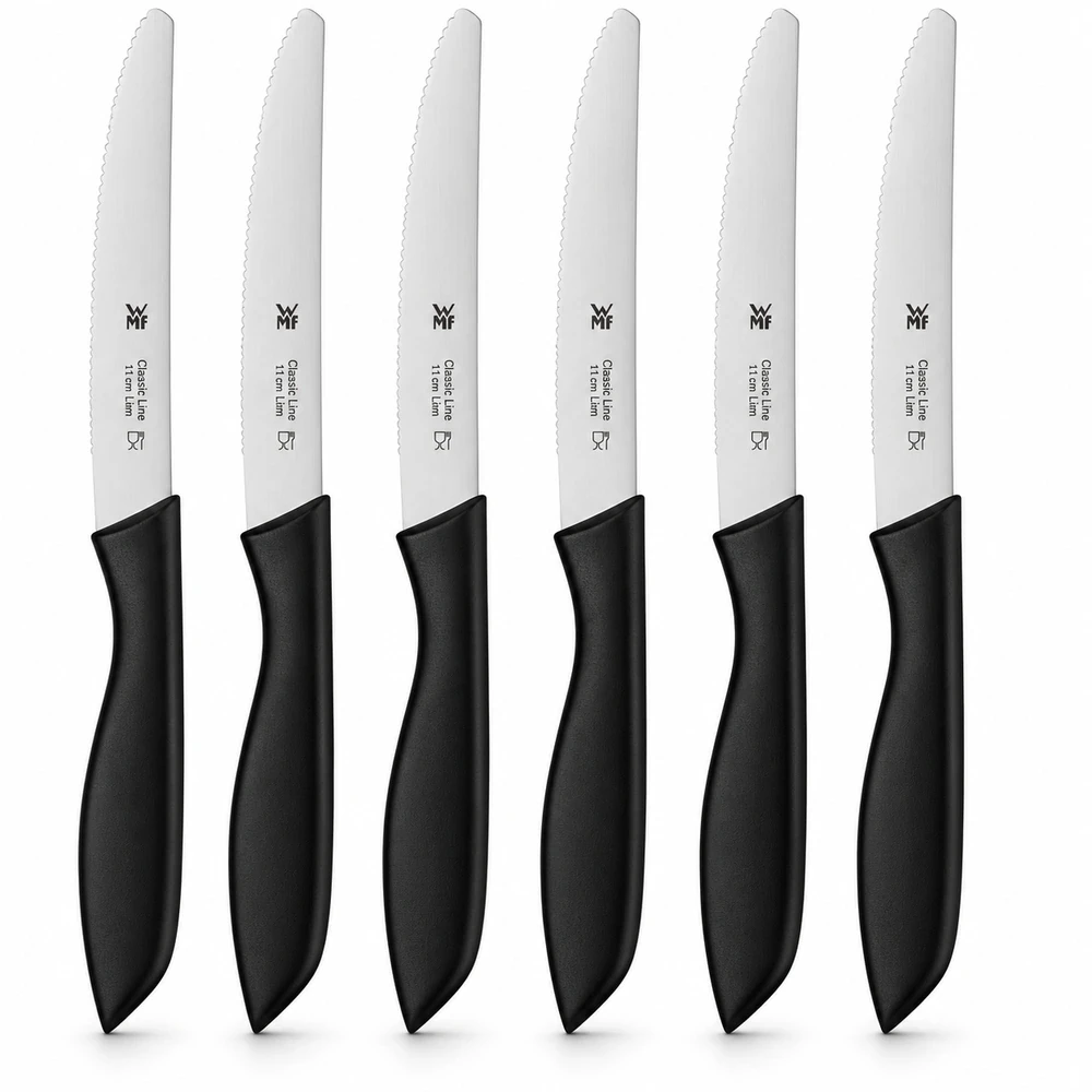 WMF Classic Line nazobčani noži, 23 cm, 6 kosov