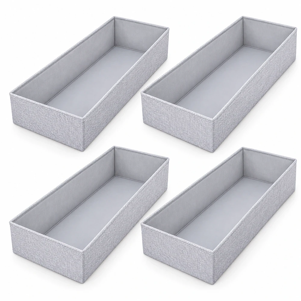 SIMPLE JOY PAX100 organizatorji za predal, sivi, 4 kosi