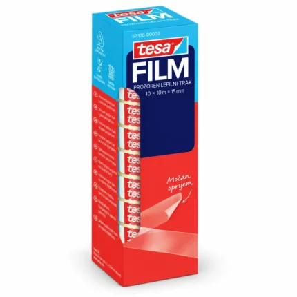 tesafilm prozorni lepilni trak, 10 m × 15 mm, 10 rol