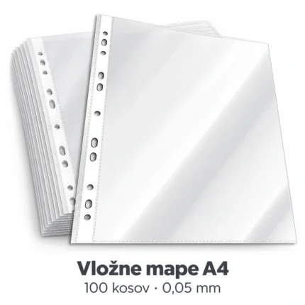 Durable 267219 prozorne vložne mape A4, 100 kosov